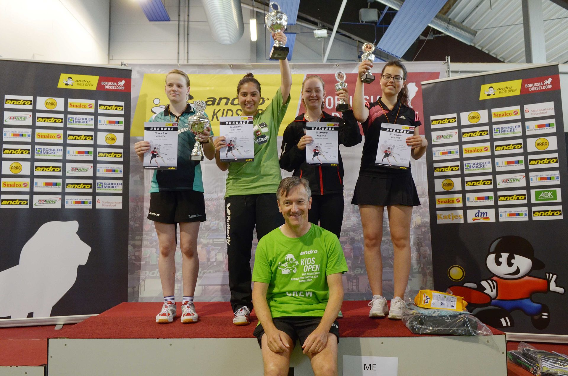 Siegerehrung andro Kids Open 2016