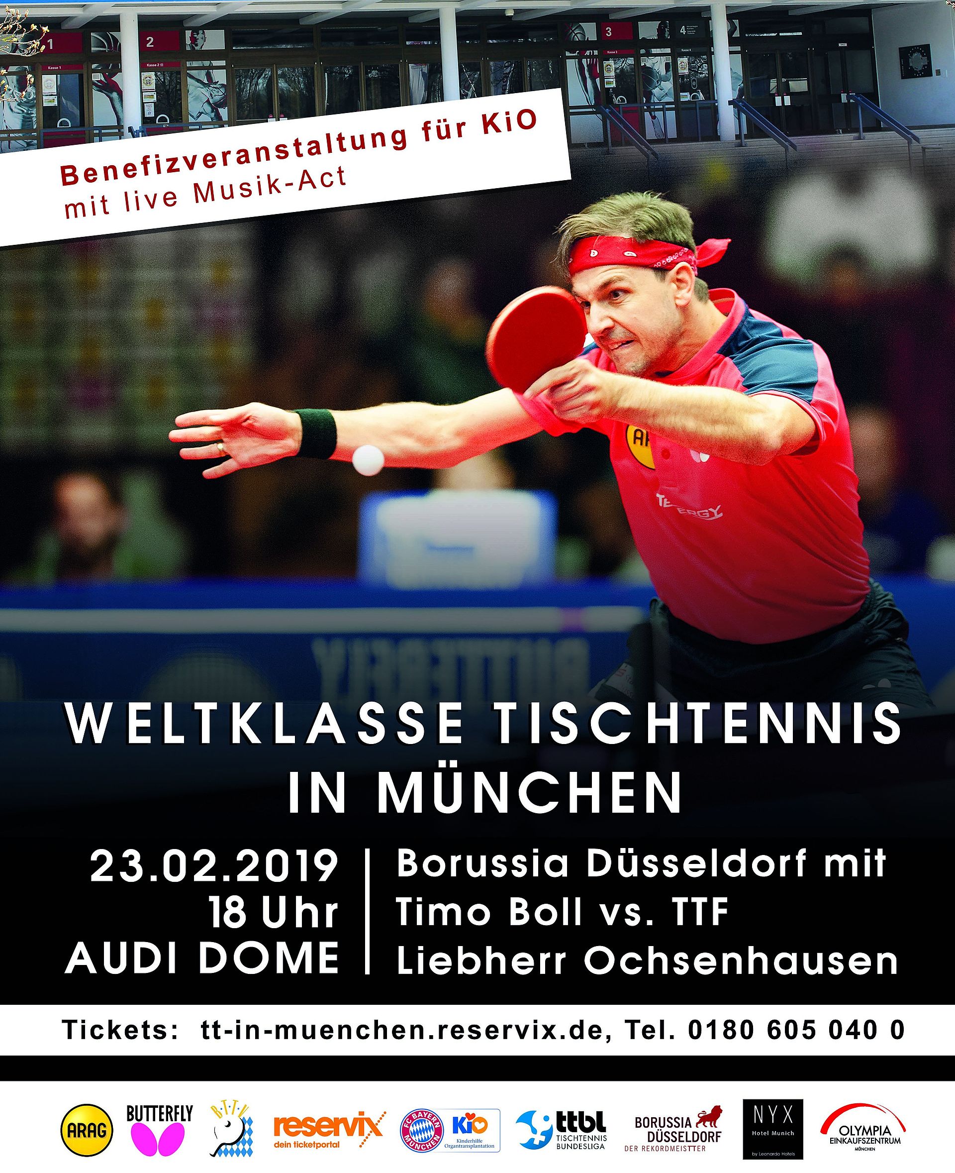 Borussia Düsseldorf TTBL Early Bird-Tickets für München